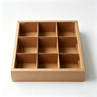 Boîte à gâteau en kraft personnalisée en matériaux recyclés, compartimentée, qualité alimentaire, pour pâtisserie, cadeau, biscuits, chocolat, dessert, mariage, fête, 2 mm