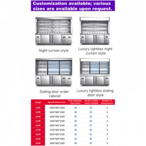 Réfrigérateur vitrine - pour bar à malatang, présentoir à fruits et buffet de restaurant à fondue - Product Image 6