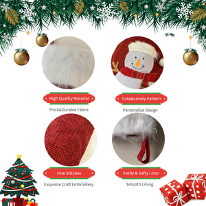Bas de <span class=keywords><strong>Noël</strong></span> classiques de renne du Père <span class=keywords><strong>Noël</strong></span> avec technique de broderie décorations suspendues de <span class=keywords><strong>cheminée</strong></span> et chaussettes de <span class=keywords><strong>Noël</strong></span> cadeaux pour enfants - Product Image 4