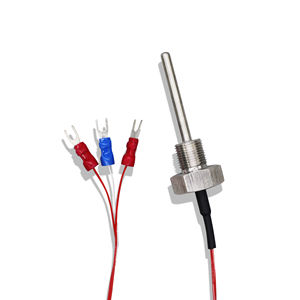 Sonde de capteur de température RTD <span class=keywords><strong>Pt100</strong></span> classe industrielle <span class=keywords><strong>3</strong></span> <span class=keywords><strong>fils</strong></span> avec gaine <span class=keywords><strong>en</strong></span> acier inoxydable et connecteur pour système HVAC - Product Image 5