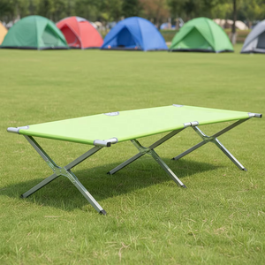 Cama Plegable de Aluminio Ligera y Resistente para Adultos, Cama de Campaña Portátil Individual de Metal Plegable para Exteriores JD-6001A JD-6 - Product Image 2