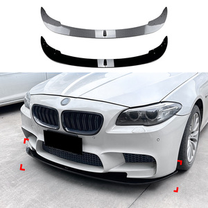 Amp-Z Front Bumper Lip <b>Splitter</b> Carbon Fiber Texture Matte Finish For BMW 5 Series F10 F11 M5 2011-2017 Tuning Style - Product Image 1