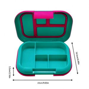 Bento Box for Teens Kids Lunch Box Containers Versatile Leakproof 4-Compartment Bento-Style Lunch Box Portion-Controlled Meals - Product Image 6