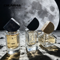 Flacons de parfum rectangulaires de luxe sur mesure, 50 ml, avec bouchon à sertir de 15 mm, base lourde en marbre