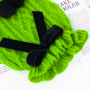 Suéter <span class=keywords><strong>para</strong></span> Perro de Lana y Algodón Suave, con Estampado Invernal y Lazo, Ecológico, <span class=keywords><strong>para</strong></span> Teddy y Bichón Frisé - Product Image 4