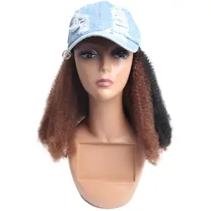 MYSORE Baseball mütze Frauen Perücke Hüte Haar verlängerungen geflochtene Perücke Hut Perücke Hüte für schwarze Frauen
