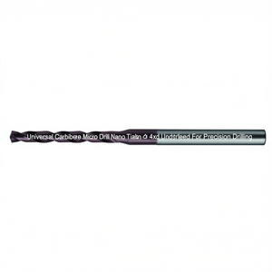 Foret universel en carbure Ttake, micro-perforateur, revêtement Nano TiAlN, 4XD non percé pour perçage de précision - Product Image 2