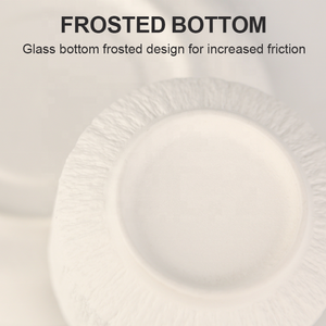 Gloway Fabricant sur mesure Ensemble de tasses à café à cappuccino en céramique blanche mate noire tasses à thé et soucoupes en porcelaine - Product Image 6