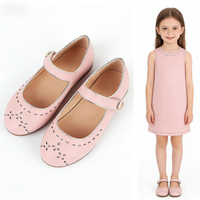 Chaussures plates Mary Jane en cuir à carreaux pour filles avec bride à boucle antidérapantes pour les fêtes - Quatre saisons
