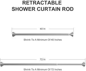 CF BSR01 personnalisé de haute qualité accessoires en métal en aluminium <span class=keywords><strong>rideau</strong></span> de douche pôles tige tension pivotant <span class=keywords><strong>tringle</strong></span> à <span class=keywords><strong>rideau</strong></span> tige de mode - Product Image 2