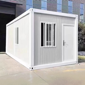 Contenitore pieghevole in fabbrica case prefabbricate dormitorio temporaneo campeggio tetto in acciaio case mobili - Product Image 3