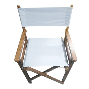 เก้าอี้พับสำหรับตั้งแคมป์และชายหาดสุดหรู - ผ้าใบสีน้ำเงินแอตแลนติกแบบกำหนดเองพร้อมโครงไม้สำหรับใช้งานกลางแจ้ง - Product Image 5