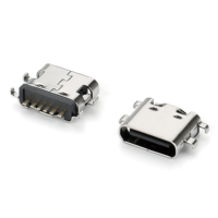 Conector de Cable USB 2.0 Tipo C Macho y Hembra, Impermeable IP68, Micro SMD, Carcasa de Latón con Tornillo, Contactos de Bronce Fosforoso