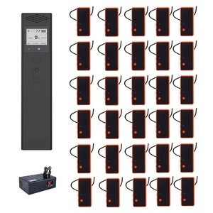Système de guide touristique numérique sans fil portable avec portée de 150 m, prend en charge plusieurs langues, 1 émetteur et 30 récepteurs - Product Image 1