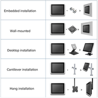 Ordinateur Offre Spéciale tout-en-un i7 écran tactile 27 pouces 8 10 13 15 19 22 27 pouces moniteur industriel avec mini ordinateur