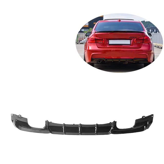 Carbon Fiber MT Style for Bmw 3 Series F30 2013-2018 Rear Diffuser with Tow Hook New Condition Upgrade