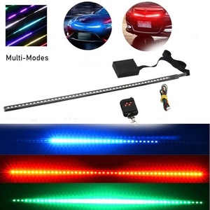 Éclairage décoratif de voiture, bandes lumineuses LED RGB Knight Rider DRL, télécommande, clignotant, stroboscope, grille de phare, 24V 8W - Product Image 5