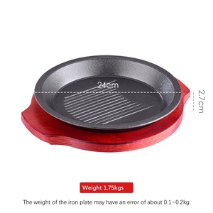 Commercial Cast Iron Teppanyaki <strong>Grill</strong> <strong>Pan</strong> for Restaurant Kitchen Baking &amp; <strong>Frying</strong> - Product Image 4