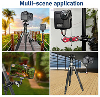 Pince multifonction personnalisée en alliage d'aluminium avec trou de vis 1/4'' pour trépied de caméra, photo, studio et éclairage vidéo