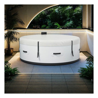 Nouvelle baignoire ronde gonflable personnalisée pour spa baignoire chaude et glacée baignoire portable pliante de qualité supérieure et professionnelle