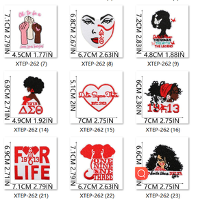 Nova mulher negra logotipo bordado roupas <span class=keywords><strong>patches</strong></span> personalizados 1913 carta poder bordado ferro no remendo para roupas chapéus sacos - Product Image 6