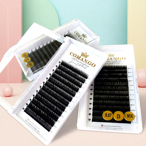 Pestañas de Cosplay de <span class=keywords><strong>Manga</strong></span> Húmeda de Envío Rápido, Pestañas de Espiga Esponjosas Tipo Animal, 0.07mm, Rizadas, Extensión de Pestañas en Racimo Individual - Product Image 1