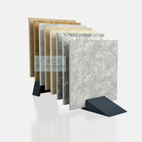 Personnalisation simple type de fente marbre pierre quartz céramique carreaux salle d'exposition présentoir support