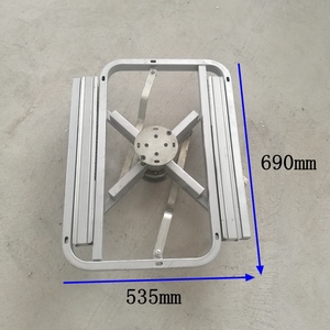Trasformare hardware mobili tavola rotonda e tavolo quadrato convertible 2 in 1 tirare rotazione nascosta tavolo da pranzo meccanismo - Product Image 4