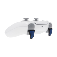 OURSTEAM Contrôleur PS5 personnalisé L1 R2 Remplacement ABS Solide Plastique Antidérapant Joystick Trigger Extender Boutons Caoutchouc