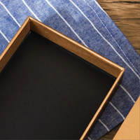 Emballage de bougie en papier enduit écologique, forme personnalisable, boîte cadeau avec couvercle supérieur et inférieur