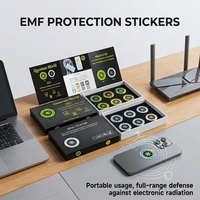 Autocollants anti-radiation pour téléphone portable, économiseur d'énergie, protection EMF 5G, bouclier quantique, emballage OEM 6 pièces par boîte