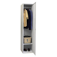 Armoire en acier vente en gros Armoire de rangement pour vêtements à une porte avec serrure et 1 étagère réglable