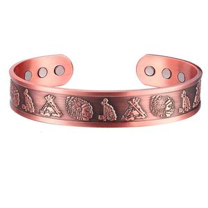Charm bilezikler <span class=keywords><strong>Viking</strong></span> saf bakır erkekler enerji manyetik ayarlanabilir manşet Femme ejderha kadınlar için geniş bilezik - Product Image 3
