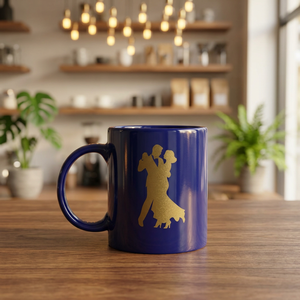 Tasse en céramique imprimée avec motif couple - Product Image 2