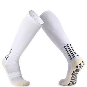 Long Plain Oem Football Grip Soccer Socks Calcetines Al Por Mayor Futbol Men'S Athletic Ladies Non Slip Sports Socks