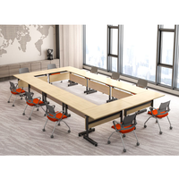 Meubles pliables portables classiques personnalisés pour la formation scolaire Table longue Tables de bureau pliantes