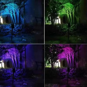 ไฟสปอตไลท์พลังงานแสงอาทิตย์แบบเสียบปลั๊กสำหรับ<span class=keywords><strong>กลาง</strong></span>แจ้ง กันน้ำ IP65 สว่างพิเศษ สำหรับสวน <span class=keywords><strong>ต้นไม้</strong></span> และสนามหญ้า - Product Image 3