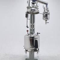 Réacteur en acier inoxydable à enveloppe rotative surélevable VALUEN VJR50S personnalisé avec condenseur
