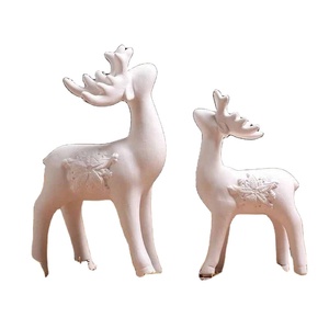 Accessori Decorativi Artigianali Regali di Nozze Ornamenti di Cervi in Ceramica Stile Nordico Semplice e Moderno Arredamento Creativo per Soggiorno - Product Image 2