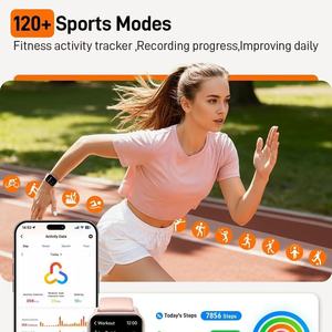 นาฬิกาอัจฉริยะ NX W32 สำหรับผู้หญิง หน้าจอ AMOLED HD ขนาด 1.85 นิ้ว รองรับ <span class=keywords><strong>iPhone</strong></span>/Android (รับสาย/โทรออก) โหมดกีฬามากกว่า 100 โหมด ติดตามการออกกำลังกาย - Product Image 3