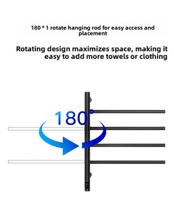 Calentador de Toallas Eléctrico Inteligente con Pantalla Digital y Estilo Moderno, con Estante Giratorio <span class=keywords><strong>para</strong></span> <span class=keywords><strong>Baño</strong></span> - Product Image 2