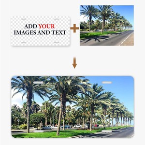 <span class=keywords><strong>Plaque</strong></span> d'<span class=keywords><strong>immatriculation</strong></span> personnalisée en gros par sublimation en aluminium, ajoutez votre nom, texte <span class=keywords><strong>ou</strong></span> chiffres, <span class=keywords><strong>plaque</strong></span> fantaisie pleine grandeur pour voiture - Product Image 6