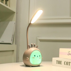 Lampe de table LED moderne en forme <span class=keywords><strong>d</strong></span>'animal de dessin animé, design mignon, rechargeable par USB, éclairage de <span class=keywords><strong>bureau</strong></span> portable pour enfants, cadeau - Product Image 2