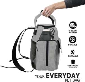Havayolu köpek seyahat çantası, taşıma Pet seyahat taşıyıcısı köpek malzemeleri, köpek sırt çantası-yavru Tote gıda kabı - Product Image 4