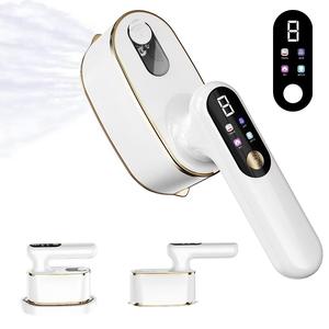 Nouveau Défroisseur Vapeur Portable Pliable 0.9L 1.3L avec Écran Numérique, Fer à Repasser Portable pour Usage Domestique, Peinture Blanche Pulvérisée - Product Image 2