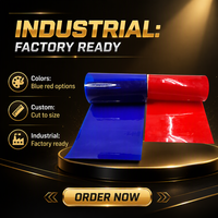 Rideau à lanières en PVC pour porte, transparent, coloré, flexible, résistant au froid (2-6 mm) pour usine et entrepôt