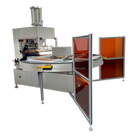 Machine de scellage thermique semi-automatique rotative pour blisters en plastique avec emballage sous film