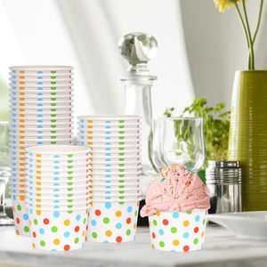 Customizable Biodegradable <b>Disposable</b> Fancy Cartoon Birthday Party Kids Ice Cream Paper <b>Cups</b> Spoon Lids Eco-Friendly Custom - Product Image 4