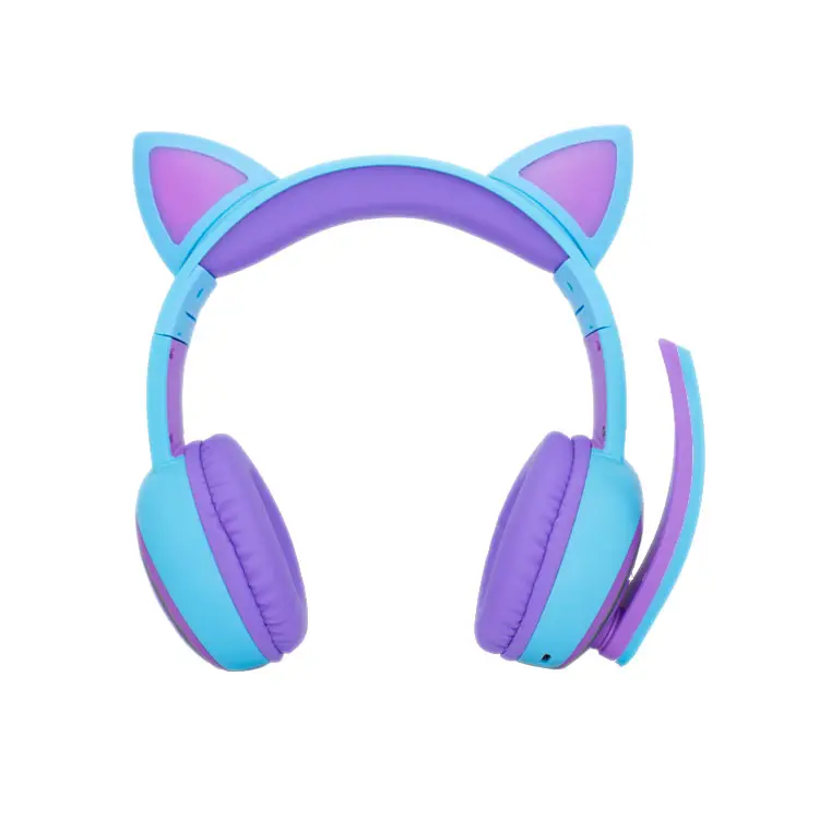 Gaming Headphones With Noise-canceling Microphone RGB LED Lights Comfortable Over-ear Stereo Surround Sound Wired Headphones