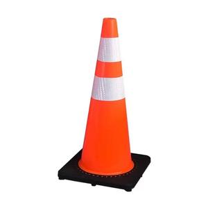 30cm 45cm 70cm 90cm PVC Plástico Reflectante Advertencia Base de goma Cono de seguridad vial - Product Image 6